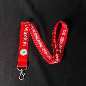 Lanyard in logo theo yêu cầu của khách hàng