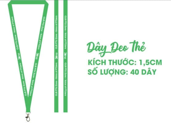 Thiết kế Dây Đeo Thẻ Sinh Viên