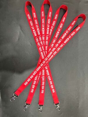 Dây đeo thẻ in sự kiện đại hội