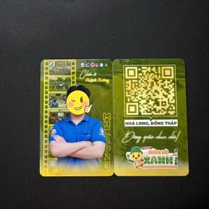 Thẻ đeo in 2 mặt theo yêu cầu của đơn hàng
