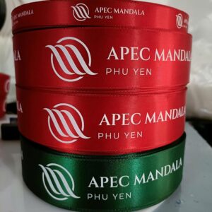 Dây ruy băng lụa in logo giá rẻ tại Tp.HCM
