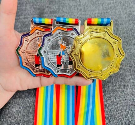 In ấn dây đeo huy chương